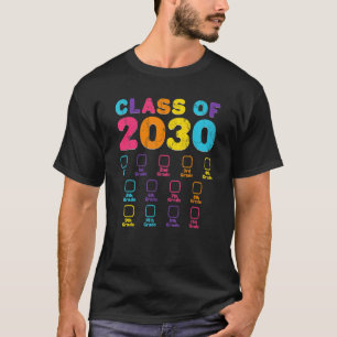 T-shirt Classe Rétro De 2030 Espace Pour Le Classement Gra