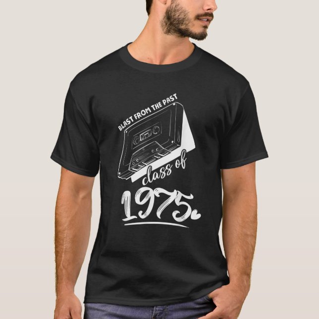 T-shirt Classe Retrouvailles de 1975 Blast de fin d'études (Devant)