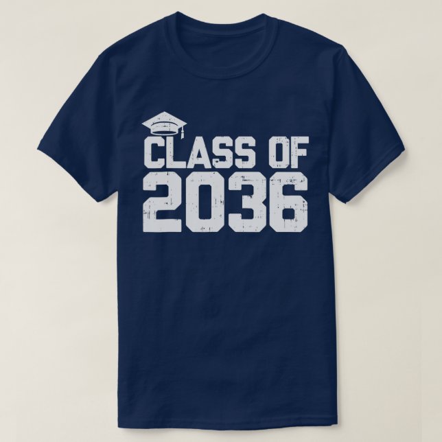 T-shirt Classe Scolaire De 2036 Croissance Avec Moi Emprei (Design devant)