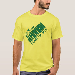 T-shirt Classe secondaire Réunion Nom personnalisé Chaqu