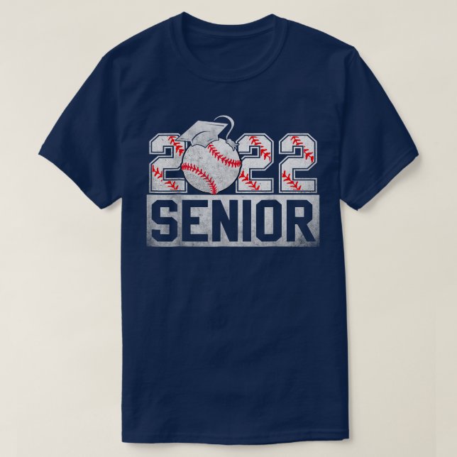 T-shirt Classe Senior 2022 De Joueur De Baseball De 2022 (Design devant)