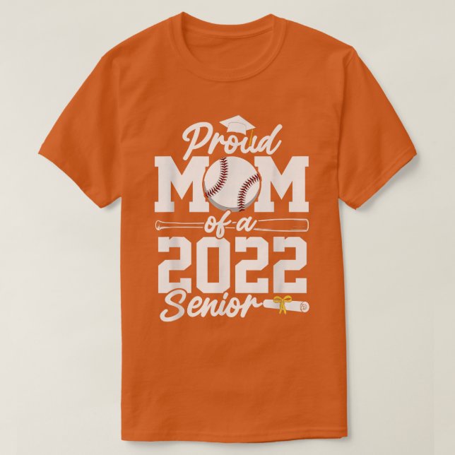 T-shirt Classe Senior 2022 De Joueur De Baseball De 2022 (Design devant)