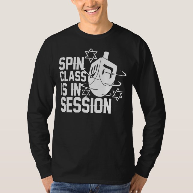 T-shirt Classe Spin Dans Session Dreidel Funny Hanoukka Je (Devant)