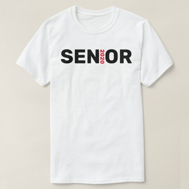 T-shirt Classe supérieure de 2020 (Design devant)