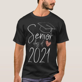 T-shirt Classe supérieure de 2021 Casquette de coeur de ca
