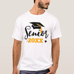 T-shirt Classe supérieure de 2022 année de graduation or n
