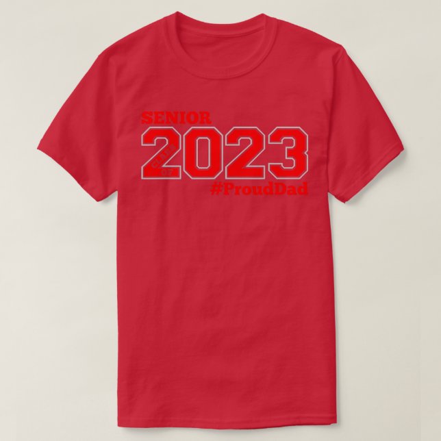 T-SHIRT CLASSE SUPÉRIEURE DE 2023 FIER DAD (Design devant)