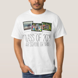 T-shirt Classe supérieure de 2025 Graduation Photo personn