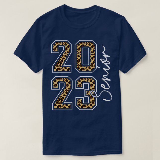 T-shirt Classe supérieure de diplôme Leopard 2023 (Design devant)