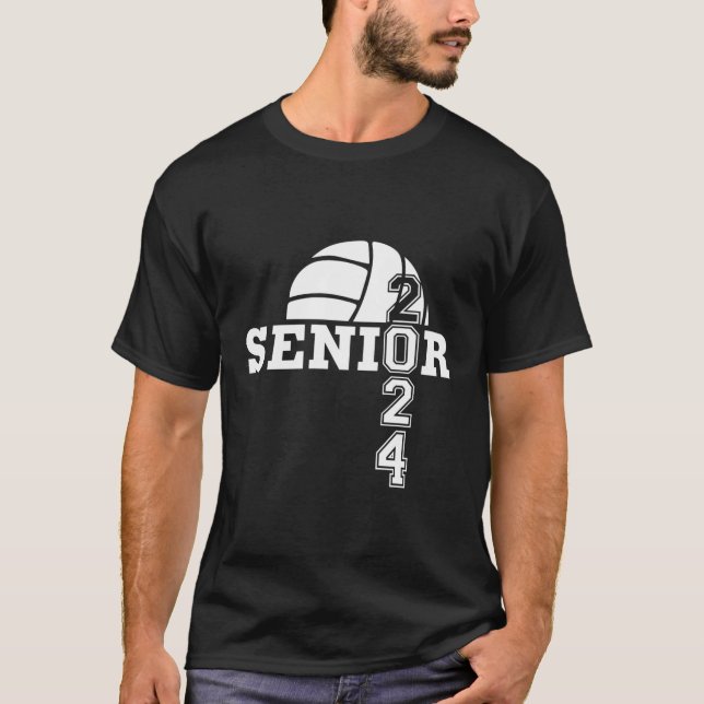 T-shirt Classe Supérieure De Volleyball 2024 Seniors Schoo (Devant)