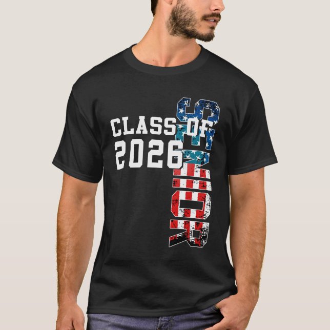 T-shirt Classe supérieure du drapeau américain 2026 (Devant)