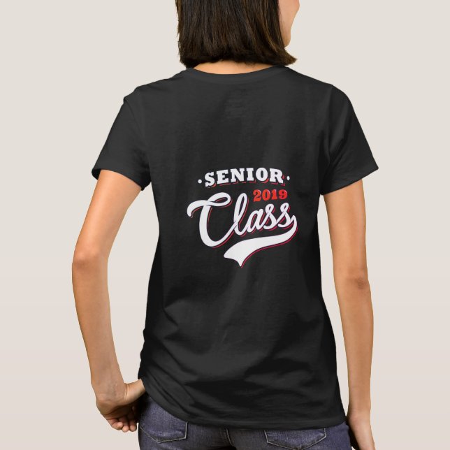 T-shirt Classe supérieure personnalisée 2019 (Dos)