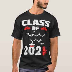 T-shirt Classe vintage de 2021 Diplômé principal Chem scie
