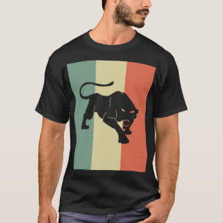 T-shirt Classe vintage de chemise de silhouette de