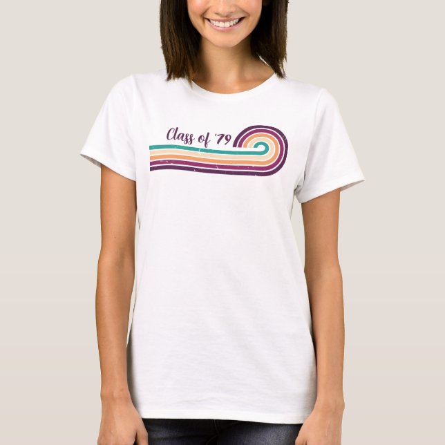 T-shirt Classe Vintage rétroactive personnalisable (Devant)