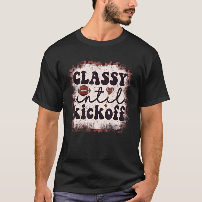 T-shirt Classement Football jusqu'au Kickoff Leopard Footb (Devant)