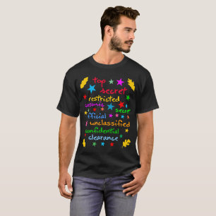 T-shirt Classes d'info classifiée drôle élégant
