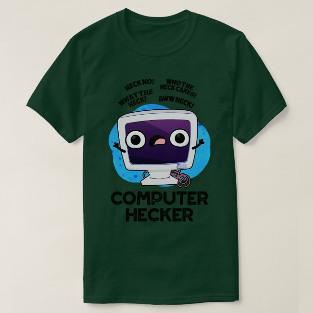 T-shirt Classeur d'ordinateur Funny Hacker Pun 1 (Design devant)