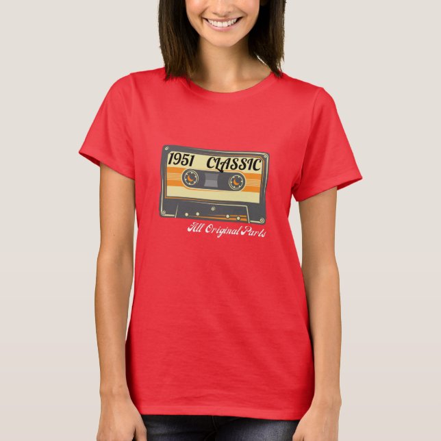T-shirt Classic 1951 Retro Cassette Edition (Devant)