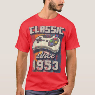 T-shirt Classic 1953 69e Anniversaire Retro Video Game Con