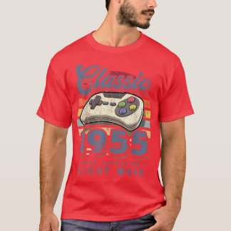 T-shirt Classic 1955 67th Birthday Retro Video Game Contro
