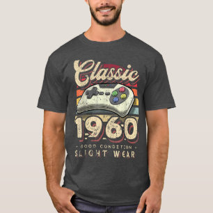 T-shirt Classic 1960 62e Anniversaire Retro Video Game Con