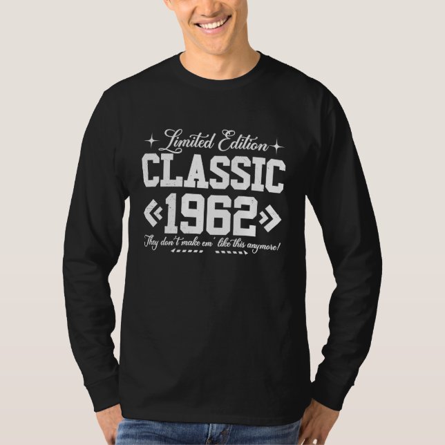 T-shirt Classic 1962 Turbo Wheel Auto Engine Garage (Devant)