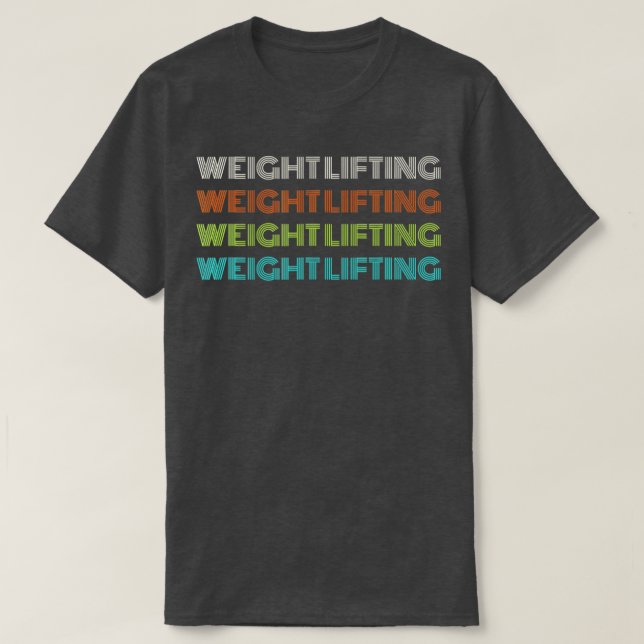 T-shirt Classic 1970s Poids Lifting (Design devant)