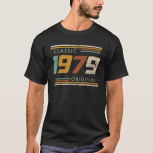 T-shirt Classic 1979 Original Vintage Birthday Est 1979 Ed