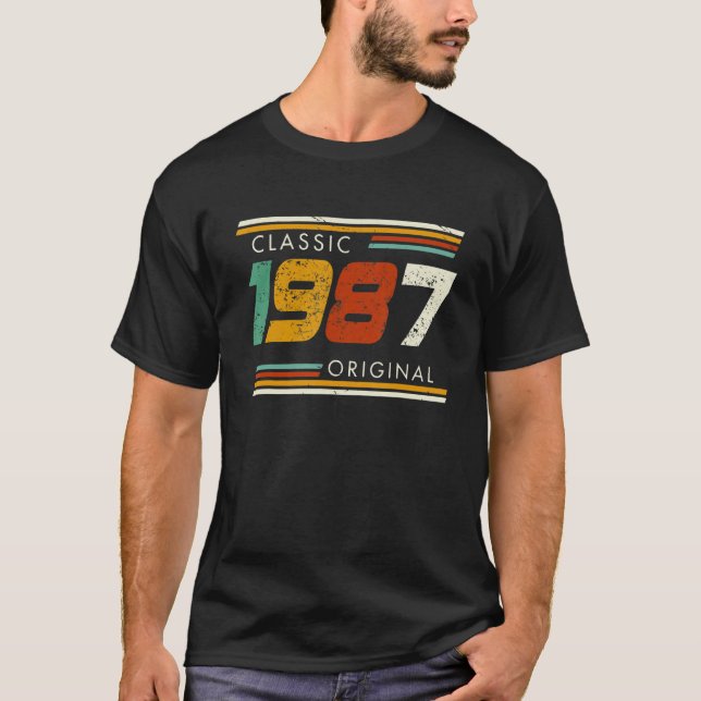 T-shirt Classic 1987 Original Vintage (Devant)