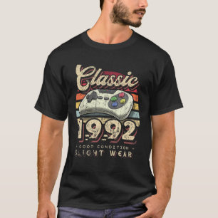 T-shirt Classic 1992 30e Anniversaire Retro Video Game Con
