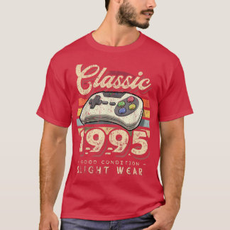 T-shirt Classic 1995 27e Anniversaire Retro Video Game Con