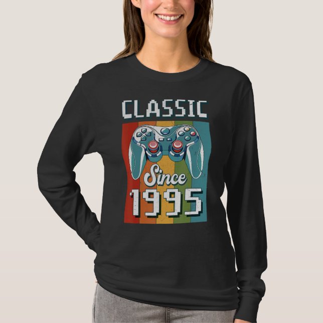 T-shirt Classic 1995 27e Anniversaire Video Game Controlle (Devant)
