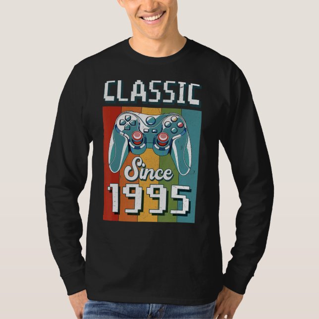 T-shirt Classic 1995 27e Anniversaire Video Game Controlle (Devant)