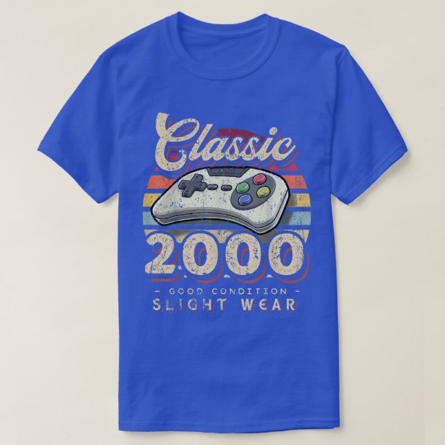 T-shirt Classic 2000 22e Anniversaire Retro jeu vidéo Cont (Design devant)