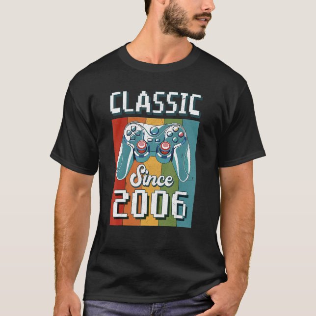 T-shirt Classic 2006 16e Anniversaire Video Game Controlle (Devant)