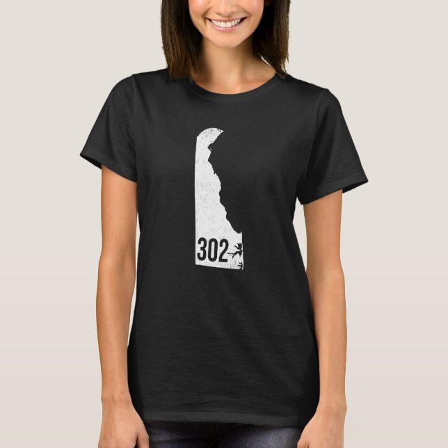 T-shirt Classic 302 Delaware Pride Code régional (Devant)