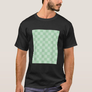 T-shirt Classic À damiers Checker Checker Pare Vert