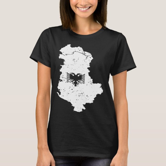 T-shirt Classic Albania Double Head Eagle Shqiponja Albani (Devant)