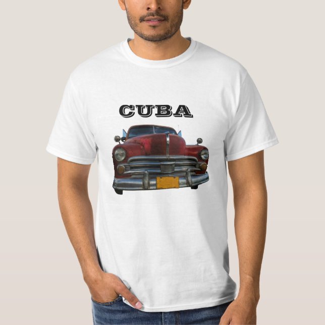 T-shirt Classic American Car à Vinales, Cuba (Devant)