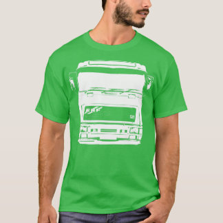 T-shirt Classic années 1990 ERF E camion monobloc blanc