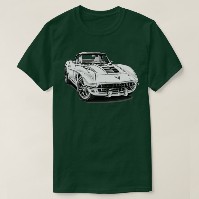 T-shirt Classic Chevrolet Corvette (Design devant)