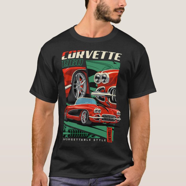 T-shirt Classic de Corvette 1960 (Devant)