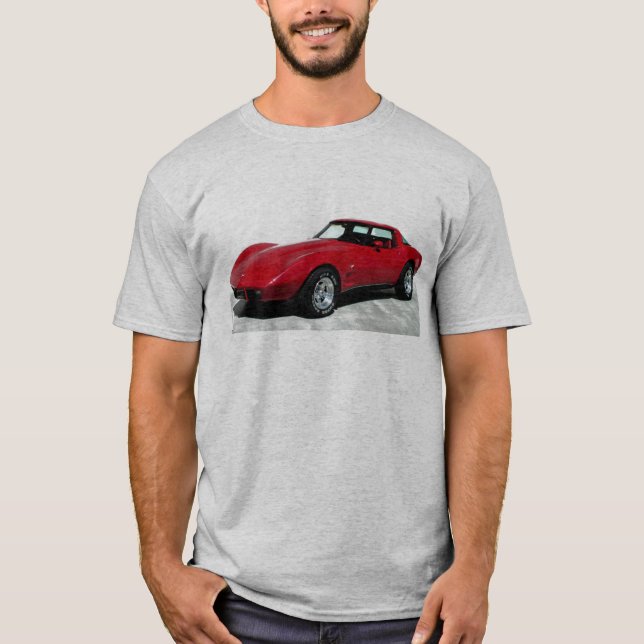 T-shirt Classic de la Corvette rouge 1979 (Devant)