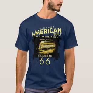 T-shirt Classic de Old Skool construit en Amérique Vintag