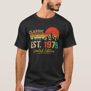 T-shirt Classic Est 1979 Limited Edition Hommes Femmes Vin
