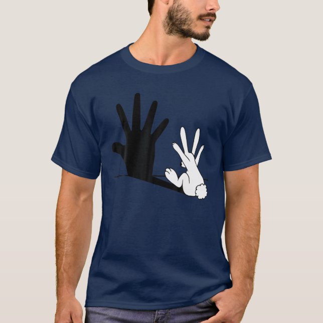 T-shirt Classic Mains de lapin ombres (Devant)