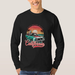 T-shirt Classic Muscle Car Retro Huntington Beach Californ