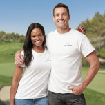 T-shirt Classic Nom Personnalisé Clubs de Golf<br><div class="desc">Personnalisez le nom dans la typographie classique pour créer un cadeau de golf unique et garder le saké pour n'importe quel golfeur. Conçu par Thisisnotme© nom de famille,  typographie classique,  cadre</div>