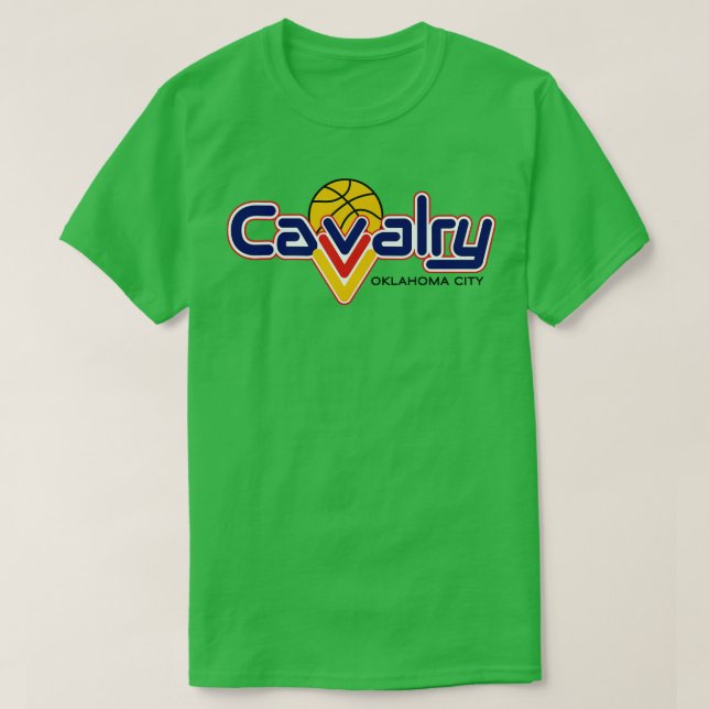 T-shirt Classic Oklahoma City Cavalry Basketball 1990 1 (Design devant)
